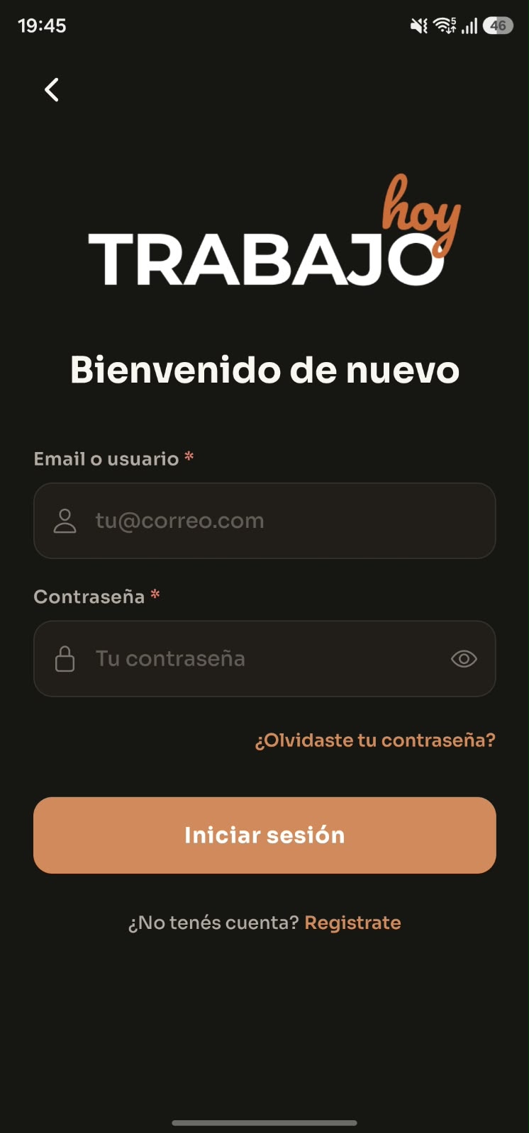 Inicio de sesión